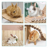Chinchilla Wooden Suspension Bridge Platform Toy, Small Animal Climbing Toys for Guinea-Pigs Sugar Glider Squirrel and Other Small Animals (Birch 20*35cm) In Australia - Darrahopens