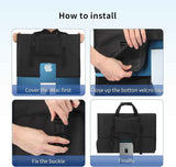 Adjustable Travel Carrying Case for 24''Desktop Monitor(Universal), Protective Storage Bag for  Monitor Dust Cover with Carry Handle for 24 inch  Screen and Accessories（black） In Australia - Darrahopens