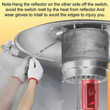 Upgraded Patio Heater Reflector Shield,(Large,3Panels) Propane Heaters Heating Deflector,Effective Heat Focusing for Outdoor Lamp Heater,Gas Energy Saving,Windshield In Australia - Darrahopens
