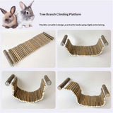 Chinchilla Wooden Ladder Bridge Platform Toy, Suspension Bridge, Small Animal Climbing Toys for Hamsters Sugar Glider Squirrel Gerbils Rat and Other Small Animals In Australia - Darrahopens