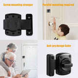 2pcs Door Latch Security Lock Compact Slide Bolt Latch for Doors Windows Easy One-Hand Operation Versatile Design for Home Office Use Durable Stylish Finish(Dumb Black Small) In Australia - Darrahopens