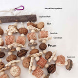 Large parrot toys, natural nuts, corn cobs, wooden African grey macaw, chew and tear toys, cockatoos, cockatoos, and large and medium-sized birds In Australia - Darrahopens
