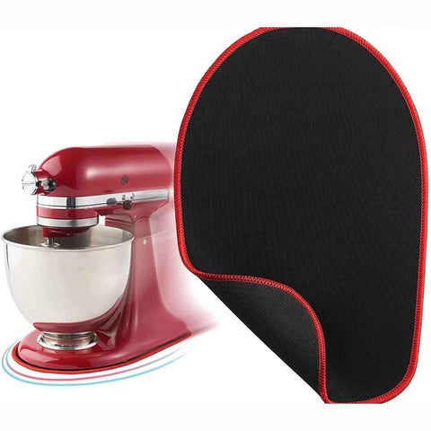Sliding pad for vertical mixer, chef's machine anti slip pad - suitable for tilted kitchen auxiliary vertical mixer electrical sliding pad, table storage mobile sliding pad （small size red edge 4.5L-5L) In Australia - Darrahopens