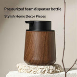 Lotion Dispenser - 250ML Refillable Hand Soap Dispenser Bathroom, Modern Liquid Soap Dispenser with Pump, Dish Dispenser for Kitchen,Walnut wood grain In Australia - Darrahopens