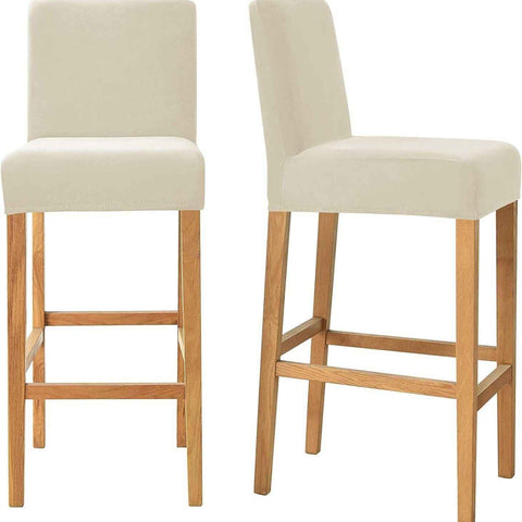 Chair Covers for Pub Chairs,Counter Stool Slipcovers, Stretch Bar Stool Chair Covers Pack of 2 (Off White)Only chair covers In Australia - Darrahopens