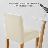 Chair Covers for Pub Chairs,Counter Stool Slipcovers, Stretch Bar Stool Chair Covers Pack of 2 (Off White)Only chair covers In Australia - Darrahopens