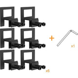 Non Slip Mattress Gaskets for Metal Bed Frame, Mattress Holder in Place Gripper, Adjustable Mattress Retainer Bar, Keep Mattress from Sliding Gripper, 6 PCS, Black In Australia - Darrahopens