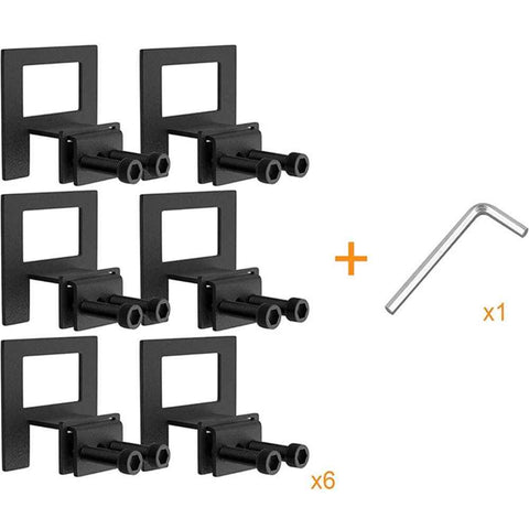 Non Slip Mattress Gaskets for Metal Bed Frame, Mattress Holder in Place Gripper, Adjustable Mattress Retainer Bar, Keep Mattress from Sliding Gripper, 6 PCS, Black In Australia - Darrahopens