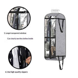 Hanging Garment Bags for Travel Suit Bags for Closet Storage Moving Bags for Clothes Dress Cover for Coat, Jacket, Shirt, Clothing, grey In Australia - Darrahopens