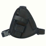 Chest Rig Bag Adjustable, Walkie Talkie Portable Vest Chest Bag Pouch Black with Adjustable Strap Chest Bag for Men Women Night Running Exercise Hiking（black） In Australia - Darrahopens