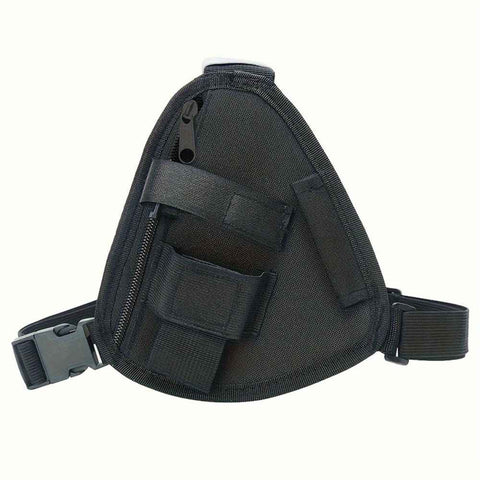 Chest Rig Bag Adjustable, Walkie Talkie Portable Vest Chest Bag Pouch Black with Adjustable Strap Chest Bag for Men Women Night Running Exercise Hiking（black） In Australia - Darrahopens