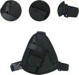 Chest Rig Bag Adjustable, Walkie Talkie Portable Vest Chest Bag Pouch Black with Adjustable Strap Chest Bag for Men Women Night Running Exercise Hiking（black） In Australia - Darrahopens