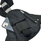 Chest Rig Bag Adjustable, Walkie Talkie Portable Vest Chest Bag Pouch Black with Adjustable Strap Chest Bag for Men Women Night Running Exercise Hiking（black） In Australia - Darrahopens