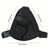 Chest Rig Bag Adjustable, Walkie Talkie Portable Vest Chest Bag Pouch Black with Adjustable Strap Chest Bag for Men Women Night Running Exercise Hiking（black） In Australia - Darrahopens