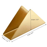 Gold Stainless Steel Napkin Holder, Modern Triangle Cocktail Napkin Dispenser Organizer for Kitchen Countertops, Dinner Tables, Picnic Tables In Australia - Darrahopens