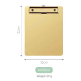 Stainless Steel Metal Clipboard,B6 and Letter Size Paper Clipboard for Home, Office, Hospital, Business（21*15cm） In Australia - Darrahopens