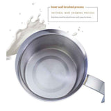 Milk Frother, 304 Stainless Steel Manual Milk Foamer, Handheld Coffee Milk Frothing Pitchers, Manual Operated,  for Cappuccino Coffee Latte Hot Chocolate(400ML) In Australia - Darrahopens