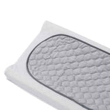 Quilted Thicker Waterproof Changing Pad Liners 3 Count Diaper pad, skin friendly bamboo cotton care pad, waterproof diaper pad, reusable diaper pad（gray oval） In Australia - Darrahopens