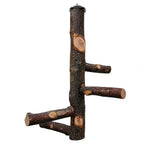 Bird perch bracket toy, natural wooden parrot perch birdcage, branch perch parrot, macaw, sparrow, love bird accessories, rotating stand In Australia - Darrahopens