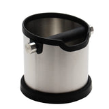 Espresso Knock Box,   Capacity 60.8oz/1800ML  Stainless Steel Coffee Grounds Container Waste Bin Coffee Tools for Barista and Non-slip Base (Silver)