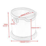 Espresso Knock Box,   Capacity 60.8oz/1800ML  Stainless Steel Coffee Grounds Container Waste Bin Coffee Tools for Barista and Non-slip Base (Silver) In Australia - Darrahopens
