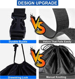 Golf Push Cart Storage Bag,Golf Cart Organizer, Backside Extension Storage Bag,Closure Push Cart Net Mesh Accessories（black 60x41cm） In Australia - Darrahopens