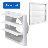 Wall Mount Duct Shutter, 6” Outdoor Louver Gable Vent Hood for Home Attic Grow Tent HVAC Systems（4-Inch (without insect netting） In Australia - Darrahopens