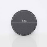 Drinks Coasters with Holder, Pu Leather Coaster Sets of 6 for Tabletop Protection Cup Mat for Drinks 4 Inches (Black) In Australia - Darrahopens