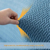 Cover Stretch Sofa Bed Slipcover Protector Elastic Feature Rich Textured High  Small Checks Jacquard Fabric Futon Cover, Machine Washable,(M, lake blue) In Australia - Darrahopens
