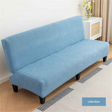 Cover Stretch Sofa Bed Slipcover Protector Elastic Feature Rich Textured High  Small Checks Jacquard Fabric Futon Cover, Machine Washable,(M, lake blue) In Australia - Darrahopens