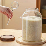 Glass Jar with Lid , Borosilicate Large Glass Flour Sugar Storage Containers for Tea,Cereal, Egg and More,Leak-proof Screw Lid (1 Spoons)1250ml In Australia - Darrahopens