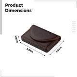 2pcs Leather Business Card Holder Walle for Men or Women Pocket Business Card Wallet Name Card Case Holder with Magnetic Shut,Black+Brown