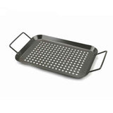 BBQ Grill Pan, Non-stick Carbon Steel BBQ Grilling Tray Vegetable Grill Pans Grill Wok Cookware Grill Accessories with Handles for Outdoor Grill Vegetables, Fish, Meat, Kabobs In Australia - Darrahopens