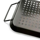 BBQ Grill Pan, Non-stick Carbon Steel BBQ Grilling Tray Vegetable Grill Pans Grill Wok Cookware Grill Accessories with Handles for Outdoor Grill Vegetables, Fish, Meat, Kabobs In Australia - Darrahopens
