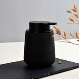 Black Lotion Dispenser - Ceramic Soap Dispenser Bathroom Refillable Liquid Hand Wash Dispenser for Bathroom Kitchen Dish Soap Dispenser with Easy-to-Press Pump In Australia - Darrahopens