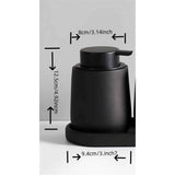 Black Lotion Dispenser - Ceramic Soap Dispenser Bathroom Refillable Liquid Hand Wash Dispenser for Bathroom Kitchen Dish Soap Dispenser with Easy-to-Press Pump In Australia - Darrahopens