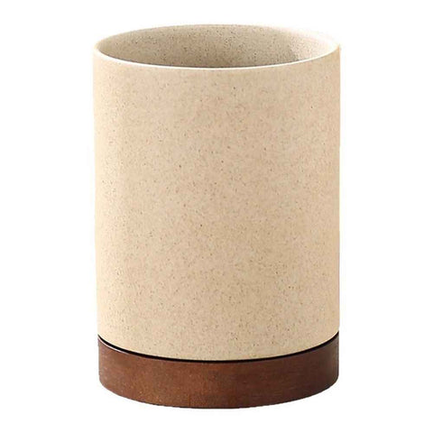 Large Utensil Crock, Ceramic Cooking Utensil Organizer with Countertop-Protection Cork Bottom for Farmhouse Kitchen Decor Christmas Thanksgiving Gift In Australia - Darrahopens