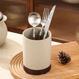 Large Utensil Crock, Ceramic Cooking Utensil Organizer with Countertop-Protection Cork Bottom for Farmhouse Kitchen Decor Christmas Thanksgiving Gift In Australia - Darrahopens
