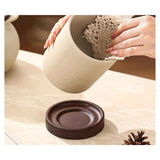 Large Utensil Crock, Ceramic Cooking Utensil Organizer with Countertop-Protection Cork Bottom for Farmhouse Kitchen Decor Christmas Thanksgiving Gift In Australia - Darrahopens