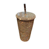 Diamond Bling Water Tumbler With Lid And Straw, Vacuum Insulated Stainless Steel, Reusable Large Handmade Sparkly Tumbler for Women, Mixed white diamond In Australia - Darrahopens