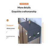 Refrigerator Dust Proof Cover with Storage Pockets Fridge Dust Cover Washer And Dryer Top Cover 65x170 cm (GREY) In Australia - Darrahopens