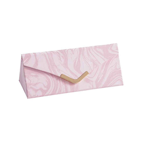 Travel Jewelry Case for Women Girls, Triangle Jewelry Box Organizer, Small Foldable Storage Holder for Necklaces Earrings Rings Bracelets（pink） In Australia - Darrahopens