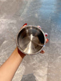 1 Piece Silver  Ashtray Round Cigarette Ash Tray Desktop Ash Holder for Indoor or Outdoor Use, Home office Tabletop Decoration In Australia - Darrahopens