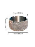 1 Piece Silver  Ashtray Round Cigarette Ash Tray Desktop Ash Holder for Indoor or Outdoor Use, Home office Tabletop Decoration In Australia - Darrahopens