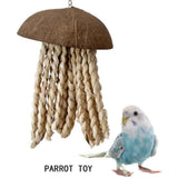 Bird Chew Toys, Coconut Shell with Corn Husks for Parrot Beak Grinding, Coconut Shell Shredding Toy for Parakeet Lovebird Conure Budgies Cockatiel In Australia - Darrahopens