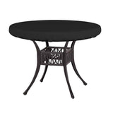 Round Tablecloth,  Waterproof Elastic Fitted Table Covers 76*10cm Tables, Wipeable Backed Plastic Table Cloths for Picnic, Camping, Outdoor - Black In Australia - Darrahopens