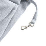 Adjustable Dog Carrier Sling - Hand-Free Dog Carriers for Small Dogs and Cats, Puppy Sling Carrier with Zipper Purse Pocket, Travel Safety Harness, Puppy Essentials (Gray) In Australia - Darrahopens