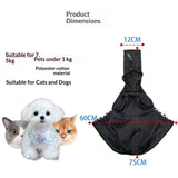 Adjustable Dog Carrier Sling - Hand-Free Dog Carriers for Small Dogs and Cats, Puppy Sling Carrier with Zipper Purse Pocket, Travel Safety Harness, Puppy Essentials (Gray) In Australia - Darrahopens