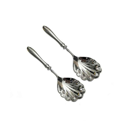 2-piece large service spoon set, 304 stainless steel catering utensils, used for party buffet dinner banquet cooking kitchen foundation, (silver) In Australia - Darrahopens