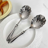 2-piece large service spoon set, 304 stainless steel catering utensils, used for party buffet dinner banquet cooking kitchen foundation, (silver) In Australia - Darrahopens
